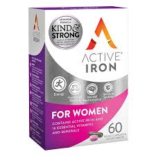 ACTIVE IRON FOR WOMEN - 30 CAPSULES & 30 TABLETS