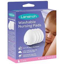 LANSINOH WASHABLE NURSING PADS 4S