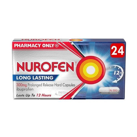 NUROFEN LONG LASTING 300MG PROLONGED RELEASE HARD CAPSULES