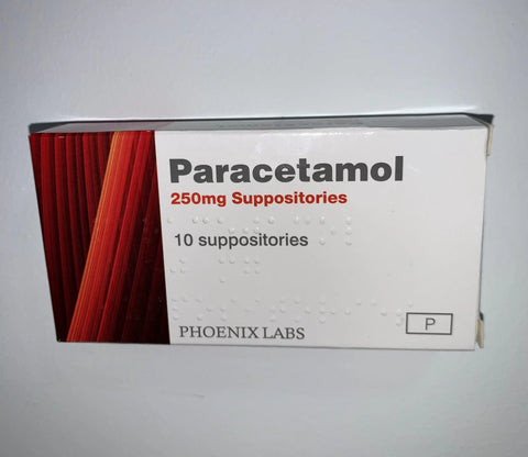 PARACETAMOL 250MG SUPPOSITORIES 10'S