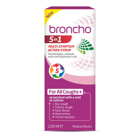 BRONCHO 5 IN 1 MULTI SYMPTOM ACTION SYRUP 120ML