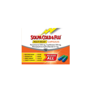 SOLPA COLD & FLU 500MG CAPSULES