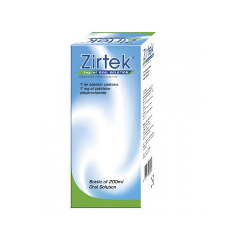 ZIRTEK ALLERGY ORAL SOLUTION 200ML 755362