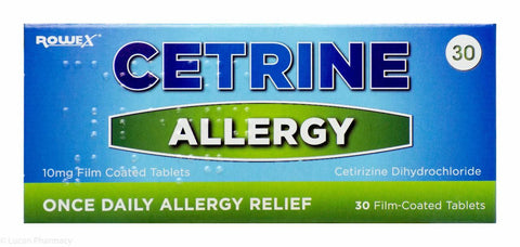 Cetrine Allergy 10mg Tablets, Hayfever, Leahys pharmacy