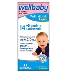 VITABIOTICS WELLBABY INFANT DROPS 4 MONTHS - 12MONTHS 30ML