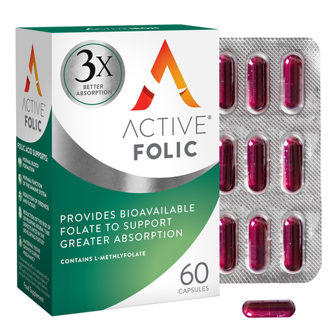 ACTIVE IRON FOLIC ACID CAPSULES - 60 CAPSULES