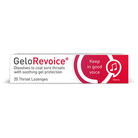 GELOREVOICE CHERRY LOZENGES - 20 PK